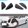 thumbnail image 2 of 2Pcs Side Car RearView Mirror Cover Caps Compatible For LEXUS ES200 ES300 ES350 2018-2023 / IS300 IS350 IS500 & F-Sport 2021-2023(Carbon Look), 2 of 5