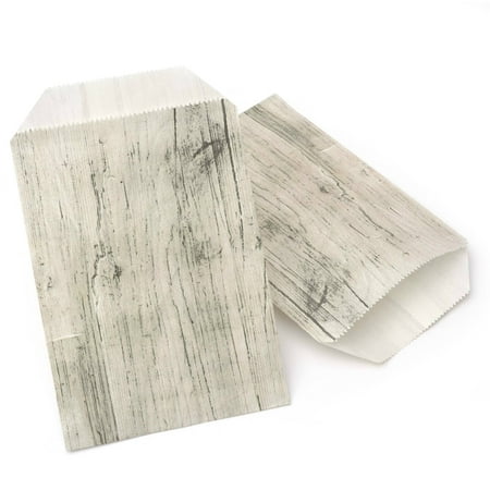 Gartner Studios Woodgrain Favor Bag, 24 Piece