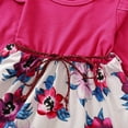 thumbnail image 4 of Dooleck Toddler Girl Dresses Short Sleeve Ruffle Princess Dress Floral Clothes, 4 of 7