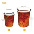 thumbnail image 5 of Fotbe Autumn Leaf Laundry Basket with Handles, Waterproof Large Laundry Hamper, Wash Bag for Corner Dorm, Rolling Laundry Basket with Handles-Small, 5 of 8