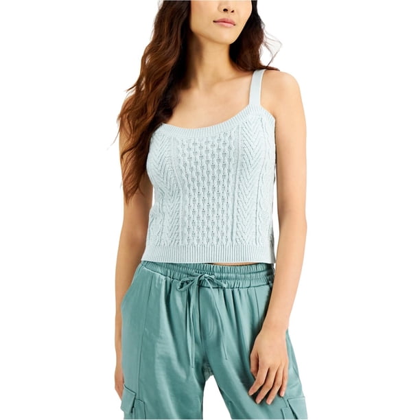 Camiseta Sin Mangas I-N-C para Mujer Color Verde Grande