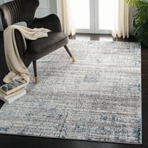 SAFAVIEH Amelia Velda Oriental Area Rug, Gray/Blue, 6'7" x 6'7" Square