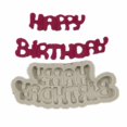 thumbnail image 2 of Molde de silicona con estilo de letra mayúscula de feliz cumpleaños, 1 unidad Afortunado Sencillez, 2 of 2