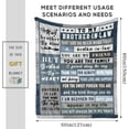 thumbnail image 3 of Gifts for Brother in Law Blanket - Brother in Law Christmas Birthday Gift - Brother in Law Gifts - to My Brother in Law - Brother in Law Gift Ideas - 60"x50", 3 of 6