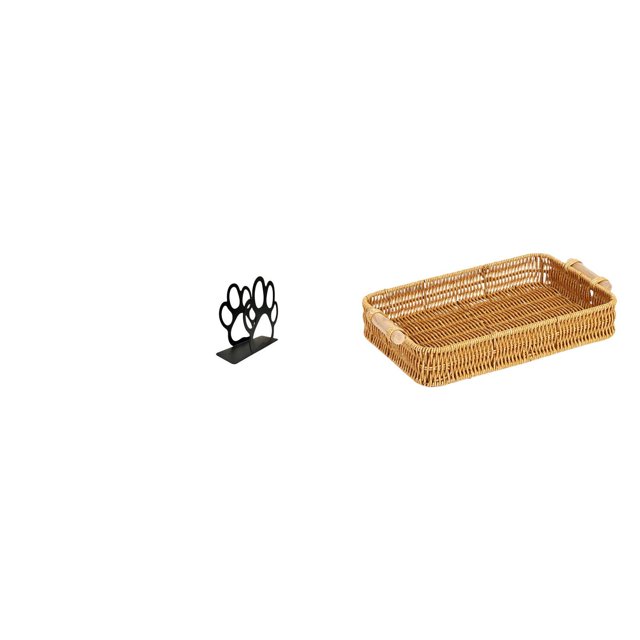 Organizador tejido con forma de de perro, multiusos, dispensador de pañuelos y frutero/cuenco para aperitivos, ideal para el hogar, cafeterías,
