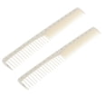 thumbnail image 1 of 2 PCS Peines de resina blanca para corte de cabello de finos y anchos, Peinados de peluquería con para mujeres Hombres de cabello, 1 of 8