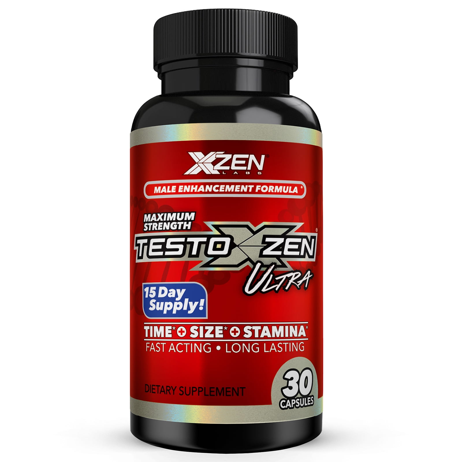 XZEN Testoxzen Ultra Male Enhancement Supplement, Stamina-Last Longer, Energy, Sexual Enhancing Pills 30 Capsules