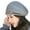 Light Grey, variant on HUANLEDASH Ladies Winter Pile Hat Baggy Knitted Solid Color Elastic Retro Style Women Cap Anti-slip Warm Beret for Outdoor Activities Daily Wear