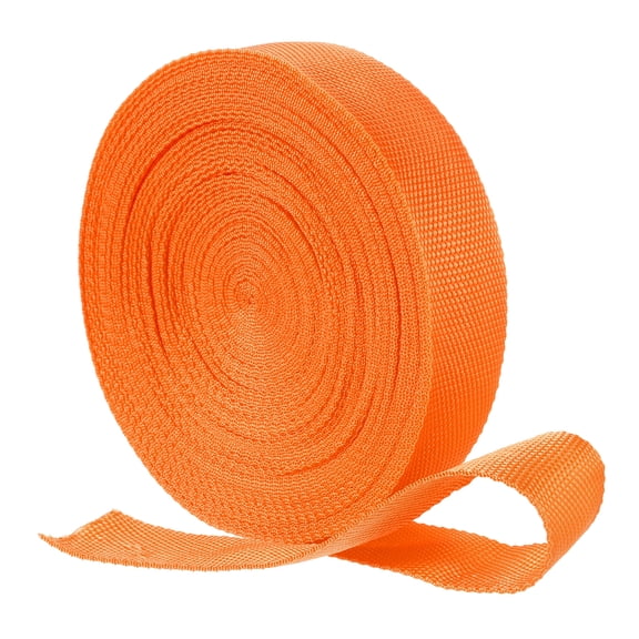 Nylon Webbing Strap, 22 Yards x 1-1/2" Polypropylene Flat Webbing Strap for Repairing DIY Crafting (Orange)