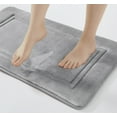 thumbnail image 4 of Truly Calm Antimicrobial 2 Piece Memory Foam Grey Polyester 2-Piece 17x24 Mat Set, solid themed, for Men and Women, OEKO-TEX Certified Confidence, 4 of 6