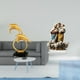 thumbnail image 2 of Figura de delfín de resina acrílica, estatua de mesa, adorno de escritorio moderno con diseño único de animal marino, adecuado para el hogar, sala de, 2 of 8
