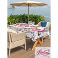 thumbnail image 4 of Outdoor Tablecloth with Umbrella Hole and Zipper, Pink Love Rectangle Table Cloth 60x84 Inch Waterproof Tablecloth, Valentine's Day Postmark Mails Retro Gray Picnic Table Cover for Patio Camping, 4 of 7