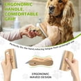 thumbnail image 5 of Pawaboo Deshedding Brush for Dogs & Cats, Dog Hair Removal Comb with Ergonomic Gripping, Wooden Grooming Shedding Brush for Short Hair Dogs and Cats, Hangable Pet Cleaning Comb Supplies, 5 of 8