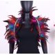 thumbnail image 3 of Chal de plumas de encaje de perlas, accesorio de disfraz de baile para fiesta de Halloween, 3 of 6