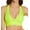 Neon Yellow, variant on Women's Smart and Sexy SA1267 Cut-Out Racerback Bikini Swim Top (Fuschia Sizzle/Black M)