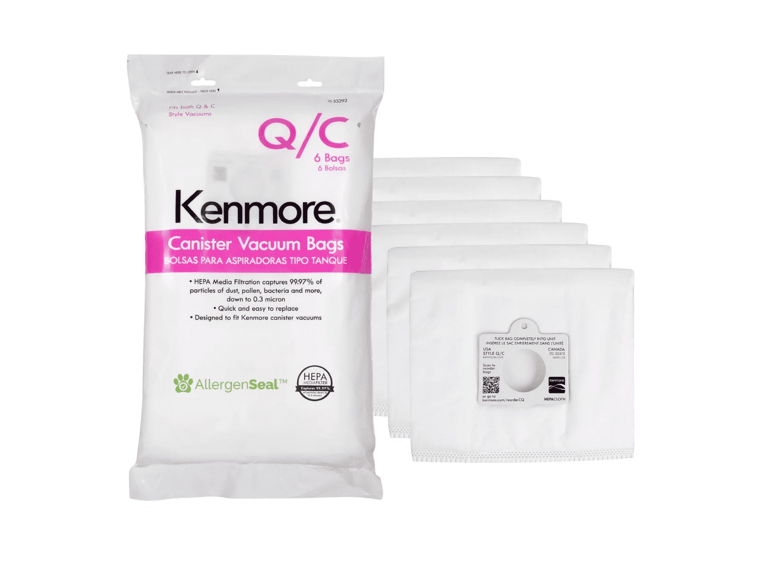 9-Pack Vacuum Bags For EnviroCare 5055, 50557, 50558 & Panasonic Type C-5 Models