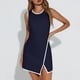 thumbnail image 4 of Vestido informal de verano sin mangas para mujer en color liso: prenda holgada para dormir/vestido de tenis, tirantes ajustables, tejido transpirable, tallas S-XXL, 4 of 8