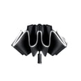 thumbnail image 1 of Soidarity Paraguas de mujer impermeable 3 pliegues portátil al aire libre sol lluvia vinilo reflectante sombrilla 10 costillas protector solar Personal carpas Negro Soidarity OD029055-01, 1 of 6