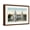 Brown Frame, variant on Art.com Worcester, Massachusetts - Exterior View of Union Station Art Print by Lantern Press, White Frame Wall Art, 29" x 21"