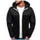 thumbnail image 1 of Gibobby Sudadera con cierre hombre Sudadera con capucha para hombre, casual, con bolsillos con cierre completa, sudadera de manga larga, chamarra deportiva(Negro,M), 1 of 5