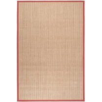 SAFAVIEH Natural Fiber Aspen Striped Area Rug, Rust, 5' x 8'