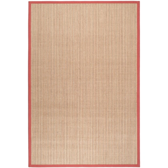 SAFAVIEH Natural Fiber Aspen Striped Area Rug, Rust, 5' x 8'