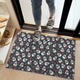 thumbnail image 2 of Green Skull Rose Pattern Door Rugs,Washable Non Slip Door Mats Indoor,Decorative Door Mats,Entry Mat Indoor for Entrance,Bedroom,Kitchen,Bathroom,20"x32", 2 of 6