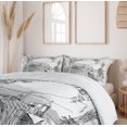thumbnail image 6 of Ambesonne Italy Duvet Cover Sets, Valley Winery House Art, 2-King, Pale Grey Black, 6 of 7