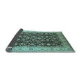 thumbnail image 2 of Ahgly Company Indoor Round Oriental Light Blue Industrial Area Rugs, 5' Round, 2 of 4