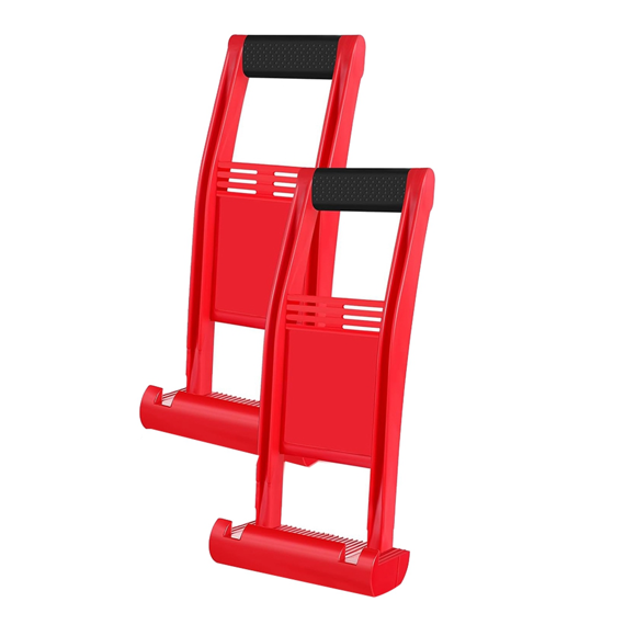 2 Pcs Plywood Carrier Drywall Carrier Handle Sheetrock Lift Drywall Carrying Tool ABS Plastic Plywood Carrier Tool Lift,2 Pcs Plywood Carrier,Red
