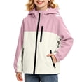 thumbnail image 2 of HAOTAGS Boys and Girls Waterproof Rain Jacket Lightweight Windbreaker Outerwear for Kids – Breathable, Packable Raincoat for Outdoor Use Pink Size 14, 2 of 8