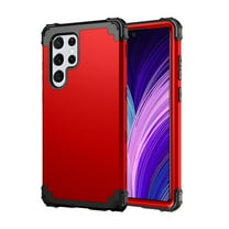 TECH CIRCLE for Galaxy S23 Ultra 5G Case,Heavy Duty Drop Protection Full Body Rugged Shockproof Dust Proof Military Protective Tough Durable Phone Cover for Samsung Galaxy S23 Ultra 6.8 inch,Red
