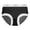 Black, variant on 6 Pack High Waisted Underwear for Women Traceless Breathable Ice Silk Mid Hip Lifting Transparent Soft Ladies Panties
