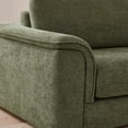 thumbnail image 6 of ReNest Modern Upholstered Curved Sofa, Comfortable Comfy Sofa for Living Room with High-Density Foam and Wood Frame, Moss Green, 6 of 9
