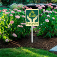 thumbnail image 3 of Eveokoki Recycle Sign 7 x 8.8 Inch Outdoor Aluminum Yard Signs with Metal Stakes for Private Property Grass Lawn No Trash Dumping, 3 of 7