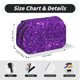 thumbnail image 5 of Disketp Purple Glitter Estuche de Lápices de Doble Capa con Tapa Abatible y Cremallera, Organizador Escolar para Adolescentes y Adultos, 5 of 7