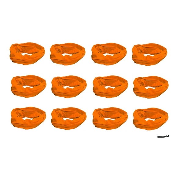 Kenz Laurenz Mulitfunctional Headbands 12 Wide Yoga Running Workout Orange