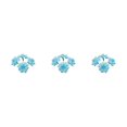 thumbnail image 3 of Baohd 50pack/lot Multi-color Fabric For Wide Application In Weddings And Parties Hats Fiber Realistic Appearance Soft Texture Light Blue 4.5cm 3Set, 3 of 6