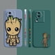 thumbnail image 4 of Case For VIVO IQOO 5 7 8 9 10 11 Pro 5G Z6 Z7 NEO3 5 5S 6 7 Colour Simple Liquid Silicone Case Cartoon Marvel Baby Groot, 4 of 5