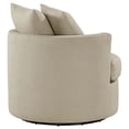 thumbnail image 5 of Coaster Debbie Upholstered Swivel Accent Chair, Camel, 5 of 12