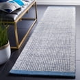 thumbnail image 2 of SAFAVIEH Metro Matilda Striped Runner Rug, Ivory/Blue, 2'3" x 9', 2 of 11