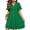 C-Green, variant on UVN Summer Dresses for Women V Neck Short Sleeve Casual A Line Dress Flowy Swing Ruffle Sundress with Pockets