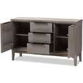 thumbnail image 4 of Baxton Studio Nash Buffet en Platinum Gris, 4 of 10