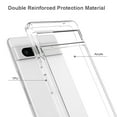thumbnail image 2 of ELEHOLD for Google Pixel 7a Clear Case,Acrylic Back Shockproof Flexible Bumper Transparent Clear Non-Yellowing Slim Lightweight Protective Case for Google Pixel 7A,Black, 2 of 6