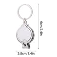 thumbnail image 3 of LACKUST Portable Nail Clipper Keychains,Clearance Keychains Rings for Keys for Men Women for Car,Multifunctional for Home Use,Sliver, 3 of 8