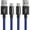 Blue 2Pack, variant on 2 Pack 10ft PS4 Controller Charging Cable,Micro USB Braided Cord Compatible with PS 4 DualShock 4, PS4 Slim/Pro, Xbox One S/X, Android Phones, Kindle, Black & Blue