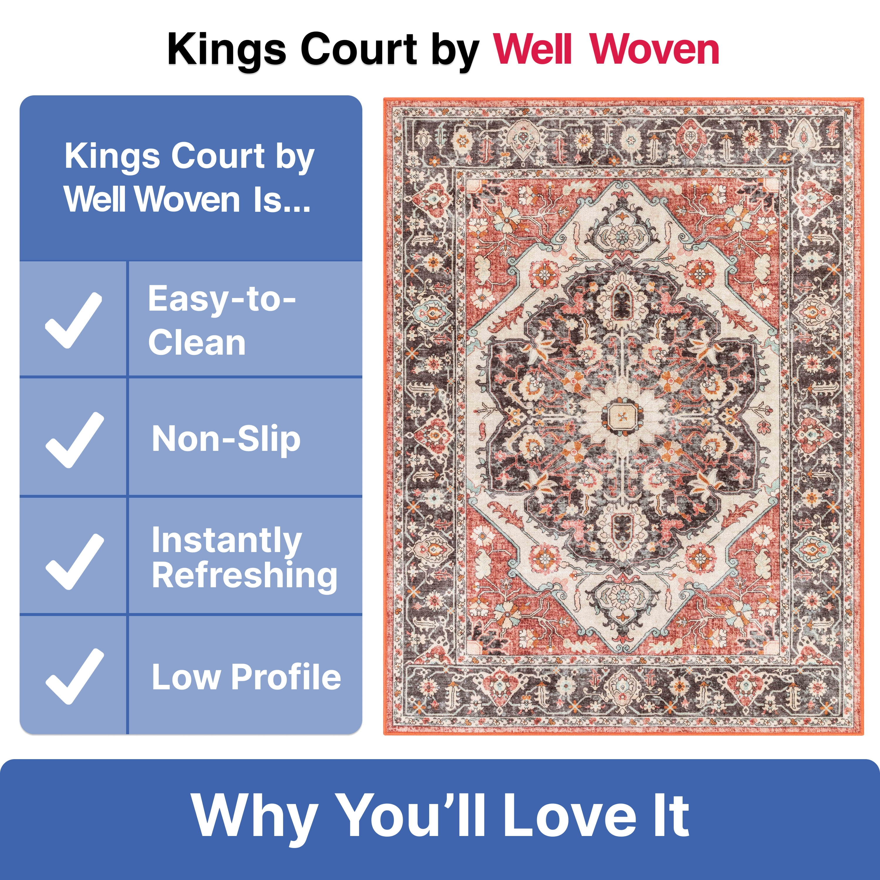 Well Woven Kings Court Zazzu Traditional Medallion Oriental Multi 2'7" x 9'10" Runner Rug