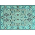 thumbnail image 1 of Ahgly Company Indoor Rectangle Persian Light Blue Traditional Area Rugs, 8' x 10', 1 of 4