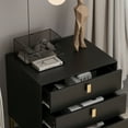 thumbnail image 6 of KULAGAGA Nightstand with 3 Drawers, End Side Table for Living Room Bedroom Black, 6 of 7