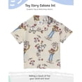 thumbnail image 2 of Disney Toy Story 2 Piece Boys Cotton Gauze Matching Outfit Toddler to Little Kids Sizes (Cream, 4T), 2 of 6